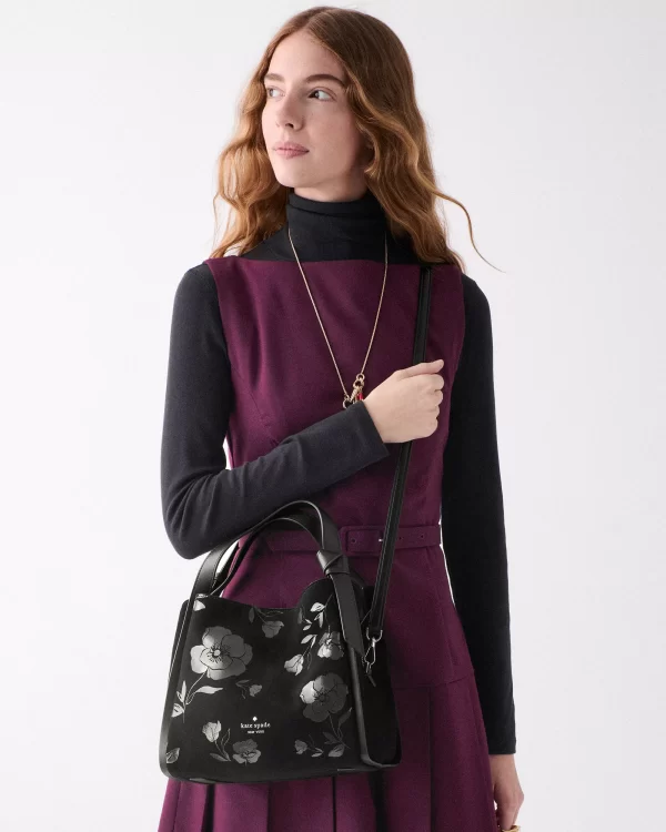 Kate Spade Knott Floral Suede Carryall Bag - Preorder