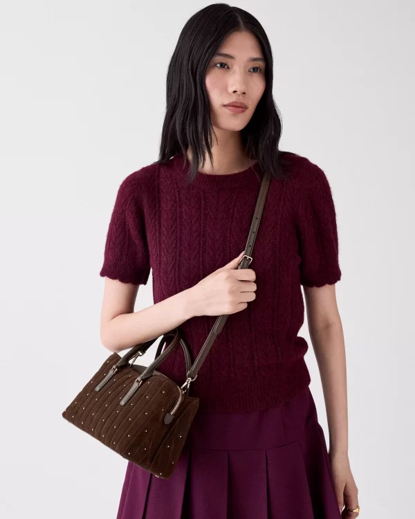Kate Spade Thompson Street Quilted Suede Small Satchel Bag - Preorder