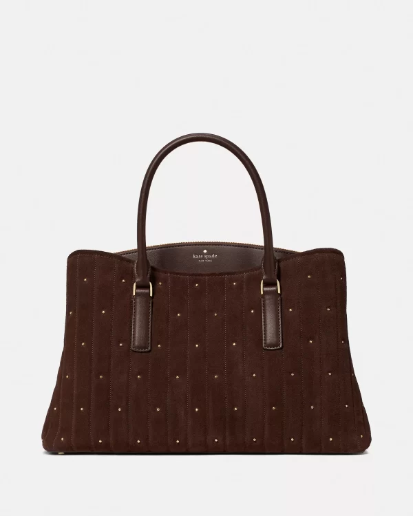 Kate Spade Thompson Street Quilted Suede Satchel Bag - Preorder