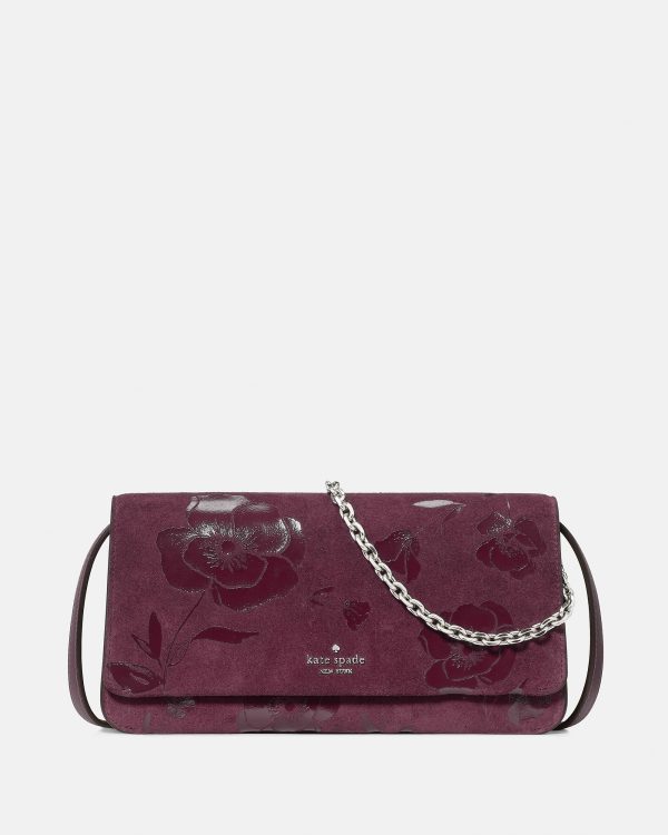 Kate Spade Ivy Floral Suede Crossbody Bag - Preorder