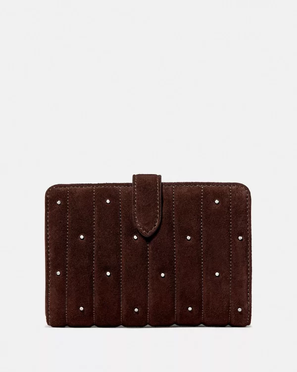 Kate Spade Quilted Suede Medium Bifold Wallet - Preorder