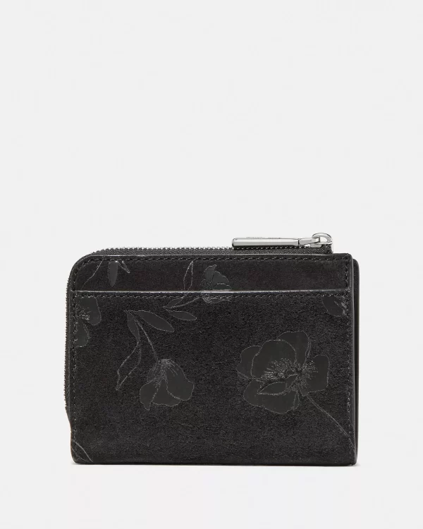 Kate Spade Floral Suede Small L Zip Wallet - Preorder