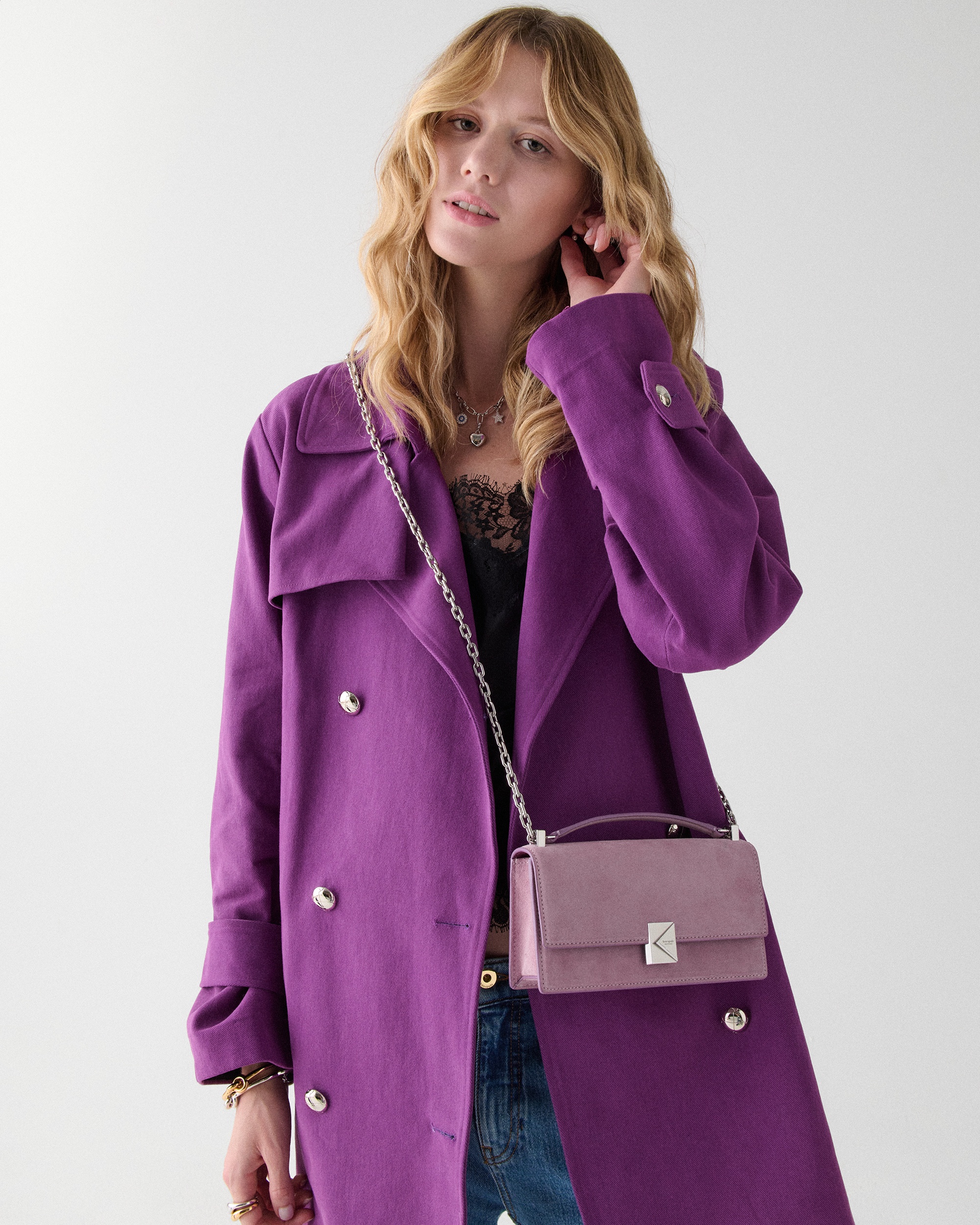 Kate Spade Deco Suede Mini Crossbody