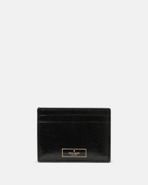 Kate Spade Bridget Crinkle Patent Small Slim Card Holder