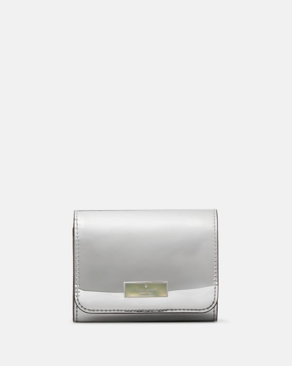 Kate Spade Bridget Mirror Metallic Small L-zip Wallet