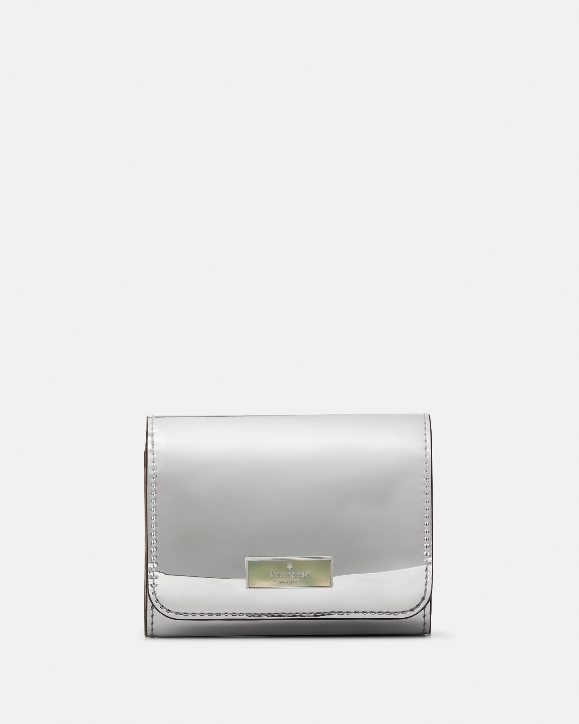 Kate Spade Bridget Mirror Metallic Small L-zip Wallet