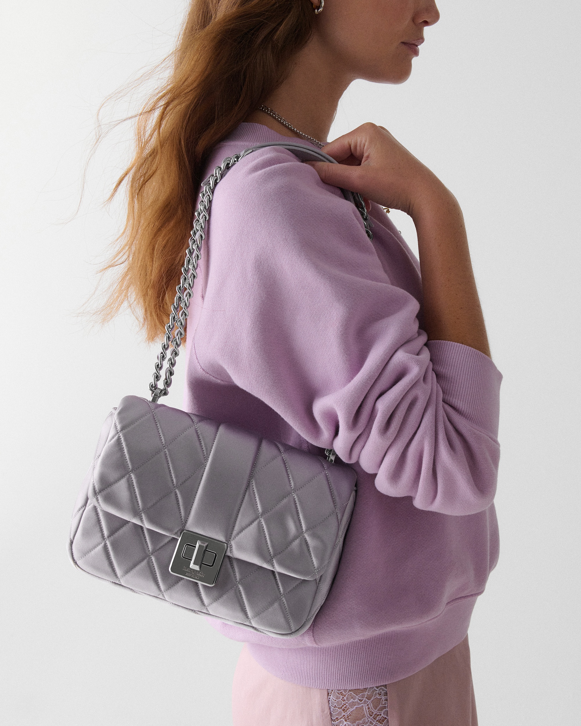 Kate Spade Carey Quilted Satin Small Flap Crossbody