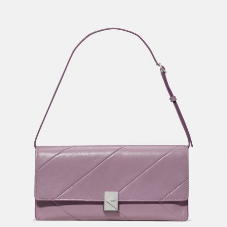 Kate Spade Deco Glazed Leather Soft Shoulder Bag