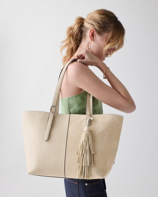 Kate Spade 454 Suede Fringe Tote Bag