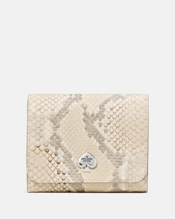Kate Spade Kayla Snake Small L-zip Flap Wallet