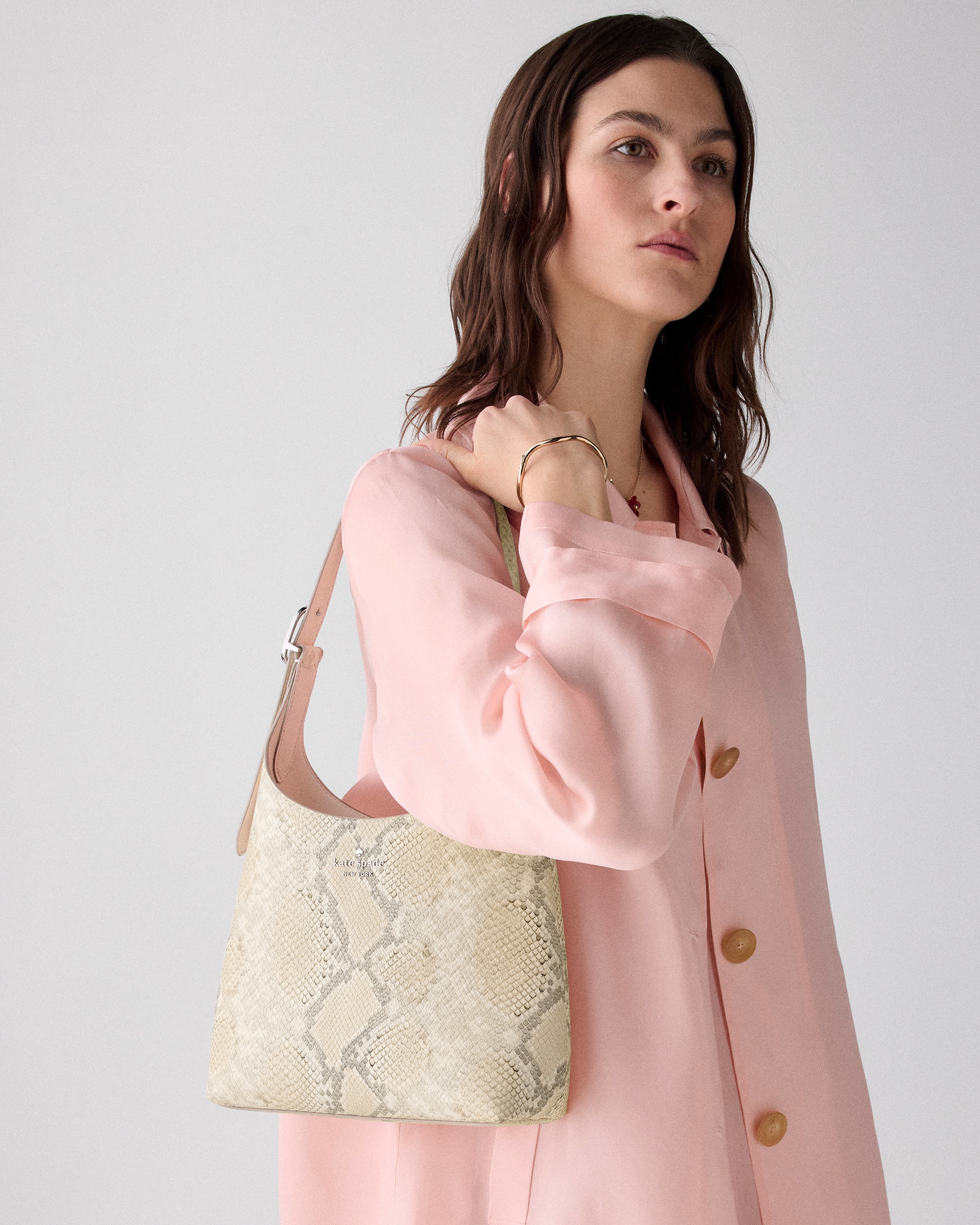 Kate Spade 454 Snake Embossed Small Shoulder Bag