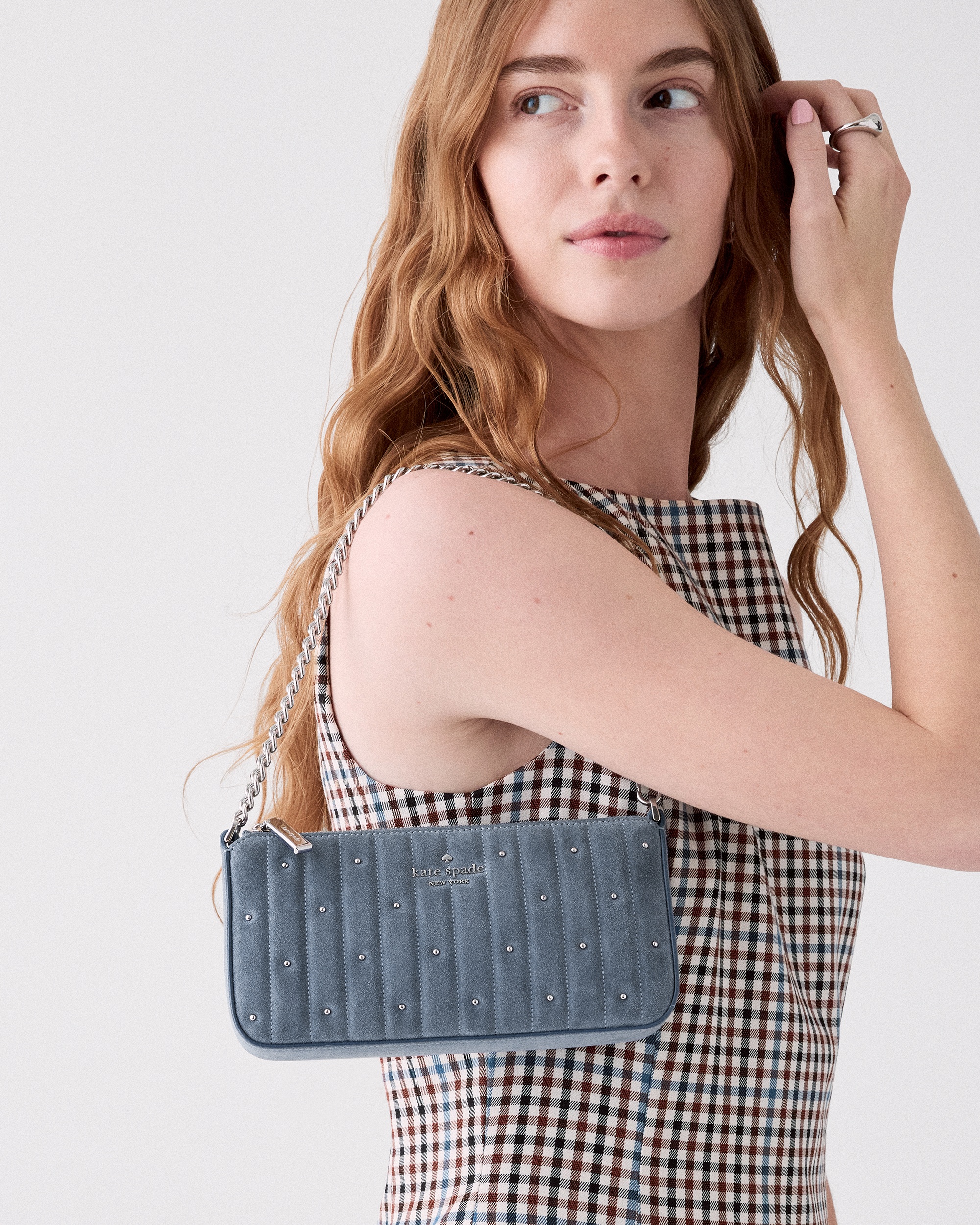 Kate Spade Gemini Quilted Suede Mini Bag - Preorder