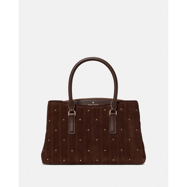 Kate Spade Thompson Street Quilted Suede Small Satchel Bag - Preorder
