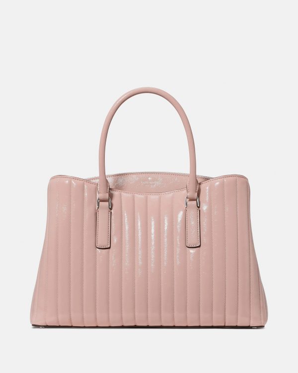 Kate Spade Thompson Street Shiny Quilted Satchel Bag