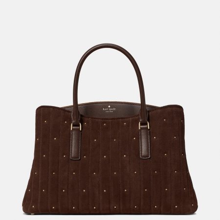 Kate Spade Thompson Street Quilted Suede Satchel Bag - Preorder
