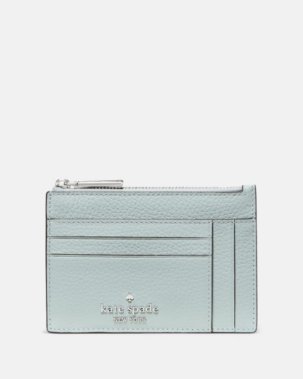 Kate Spade Large Slim Card Holder Lake Mist - Preorder