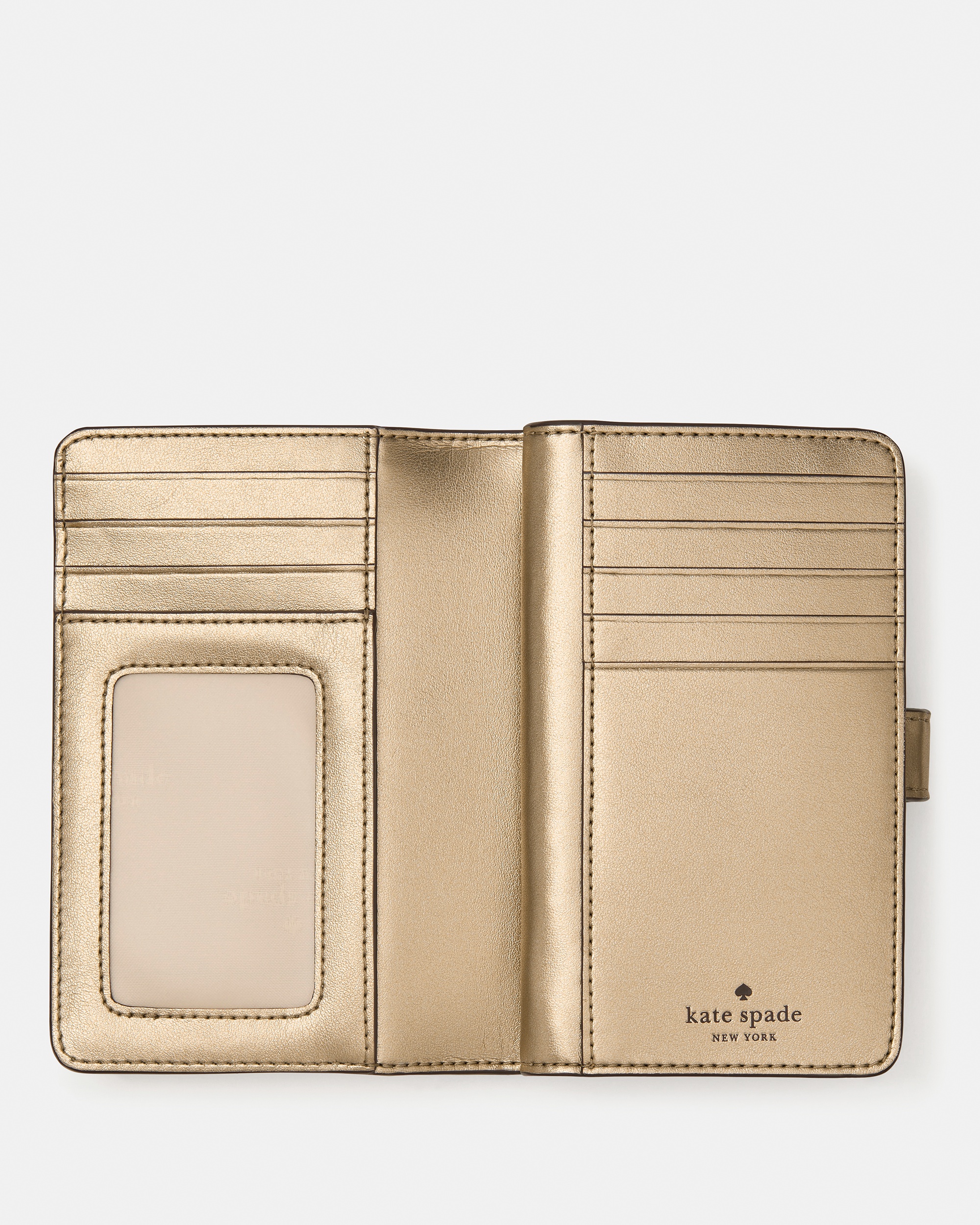 Kate Spade Metallic Medium Bifold Wallet - Preorder