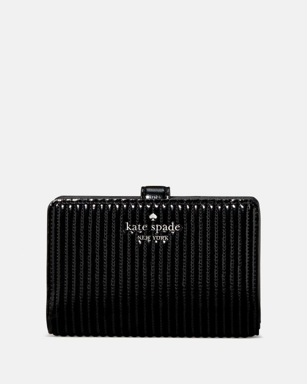 Kate Spade Shiny Quilted Medium Bifold Wallet - Preorder