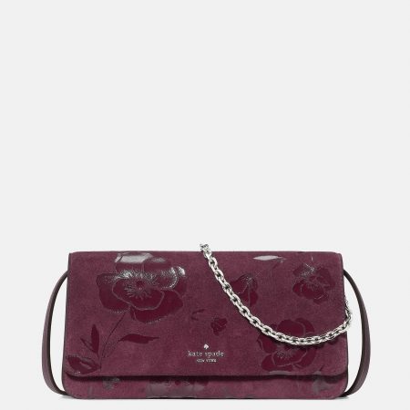 Kate Spade Ivy Floral Suede Crossbody Bag - Preorder