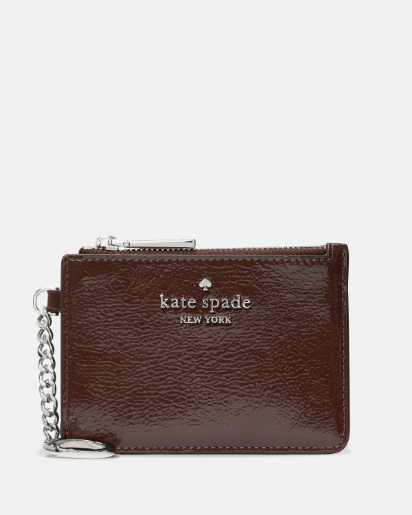 Kate Spade Shiny Leather Key Ring Card Holder - Preorder