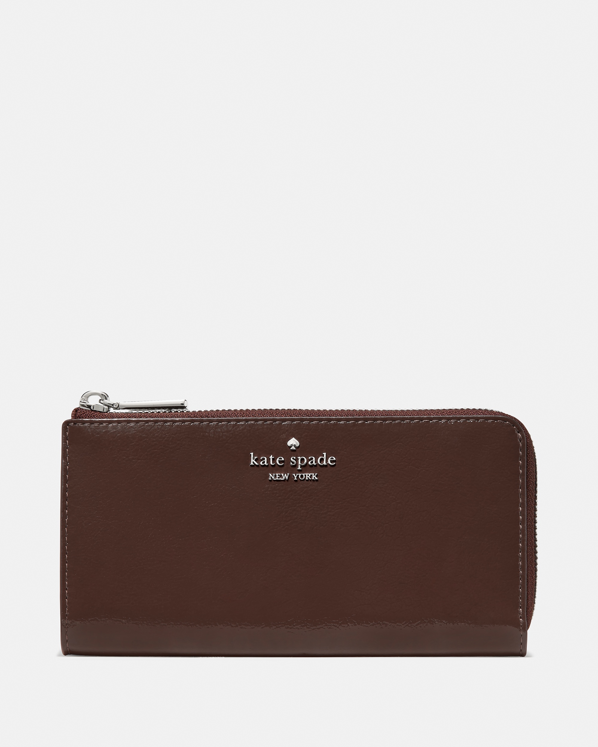 Kate Spade Shiny Leather Large Slim L-zip Wallet - Preorder