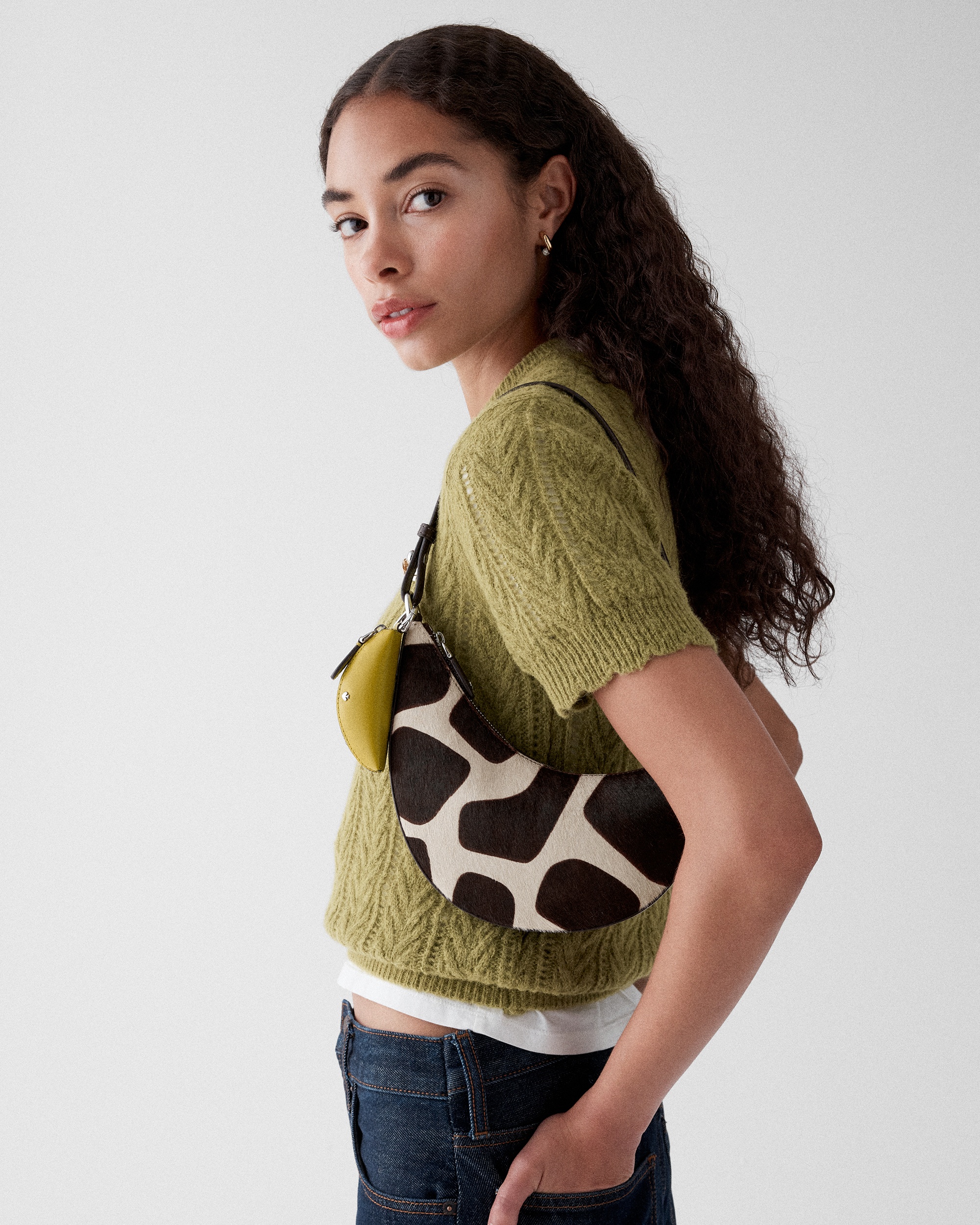 Kate Spade Duo Giraffe Haircalf Mini Shoulder Bag - Preorder