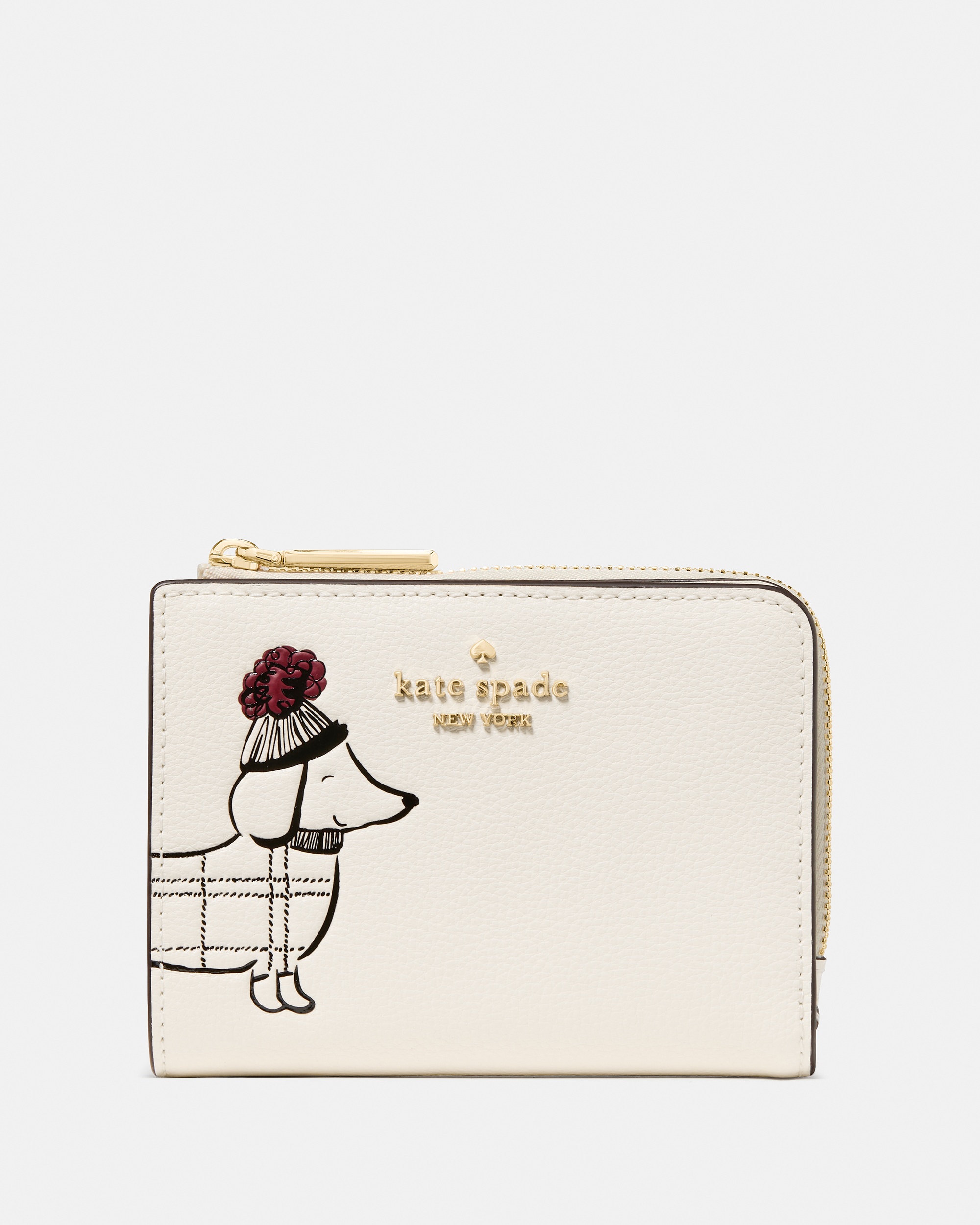 Kate Spade Charlie Dachshund Small L-zip Wallet - Preorder