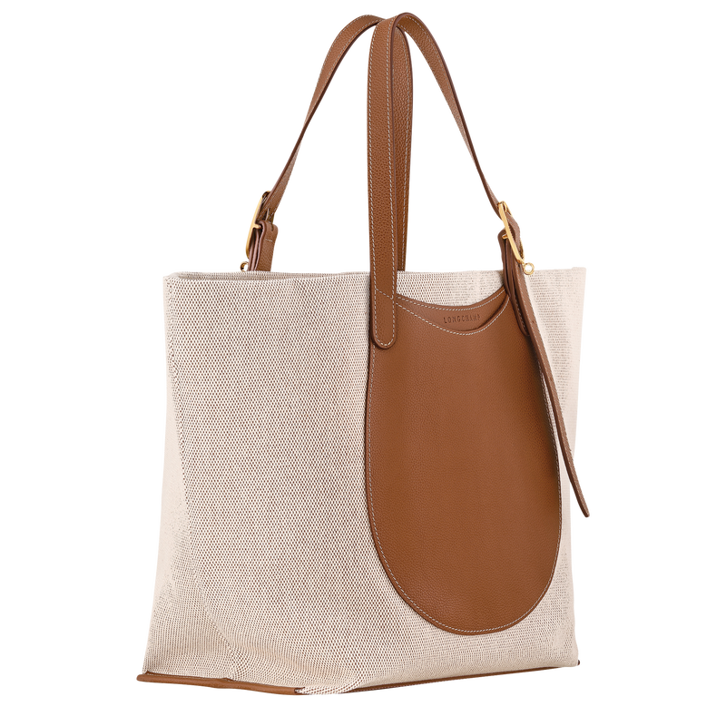 Longchamp Complice XL Tote 10366HJG121 Caramel flecked cotton canvas 2026