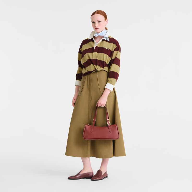 Longchamp Looong S Shoulder Bag Multicolor striped cotton velvet 10384HKJ080 2026