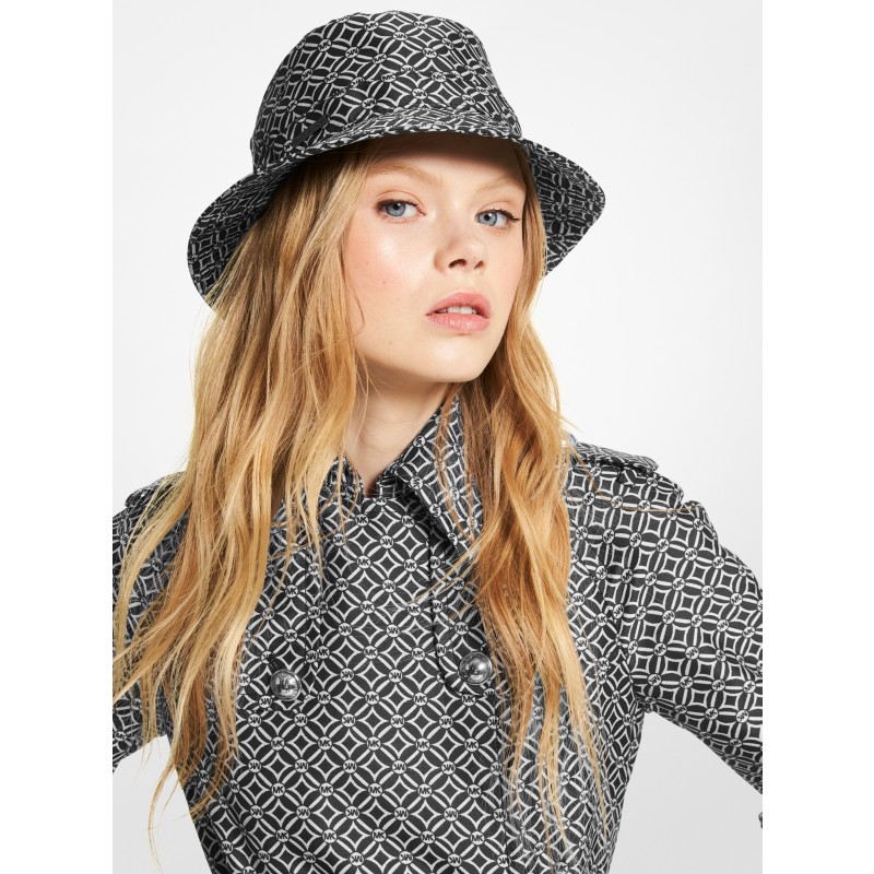 Michael Kors Collection Hand-Embroidered Ostrich Plume Bucket Hat black Fall 2026
