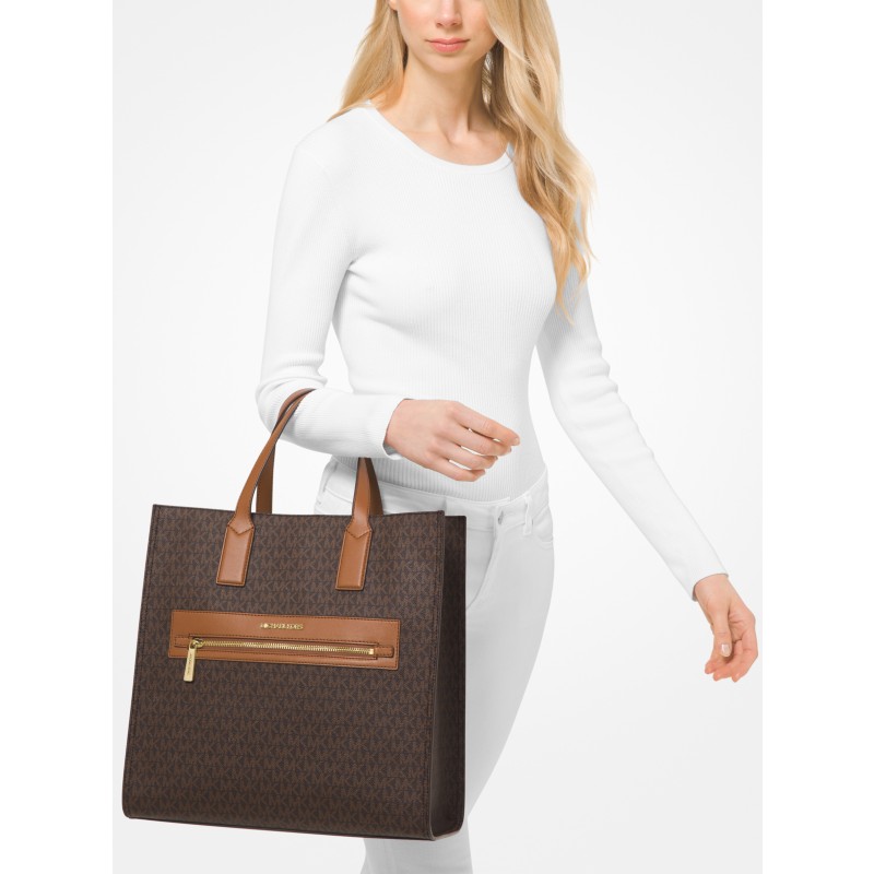 Michael Kors Henly Large Shopper Tote with laptop notebook bottle and umbrella