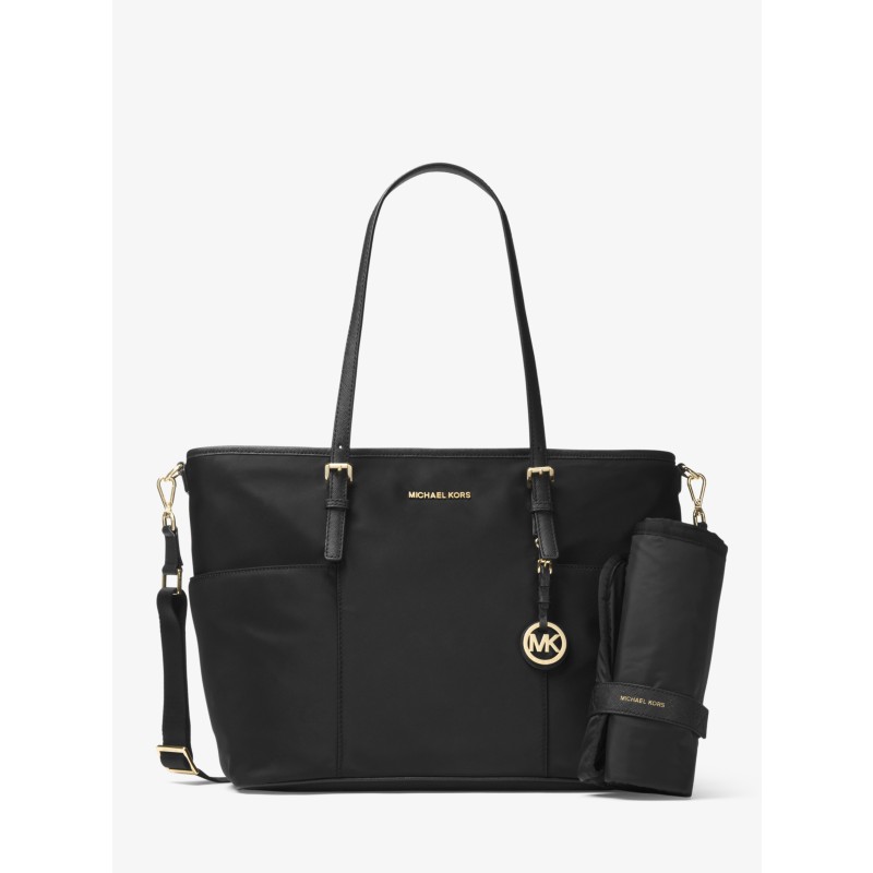 Michael Kors Jet Set Large Nylon Diaper Bag black style 30H5GTTT4C