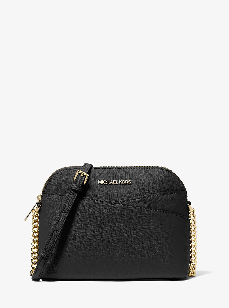 Michael Kors Jet Set Travel Medium Dome Crossbody specific black bag