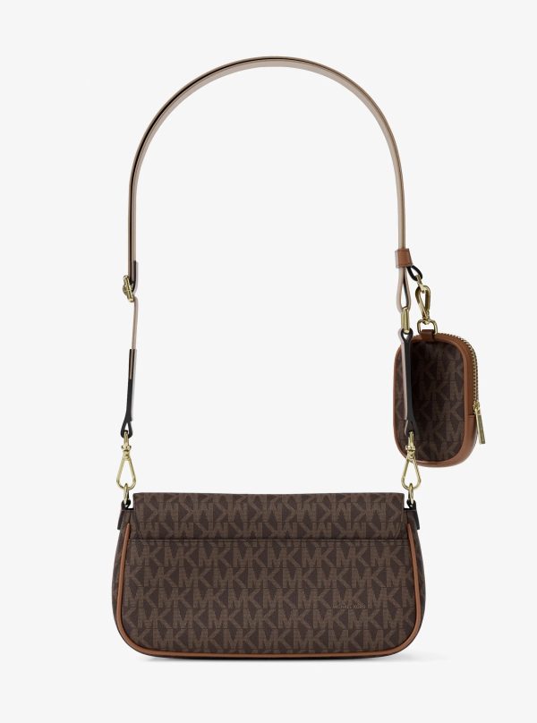 Michael Kors Jet Set Travel Small Signature Logo Crossbody Bag With Pouch