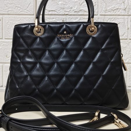 Preloved Kate Spade Carey Quilted Sullivan Satchel in Black