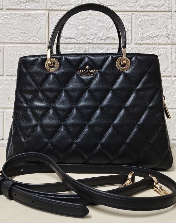 Preloved Kate Spade Carey Quilted Sullivan Satchel in Black