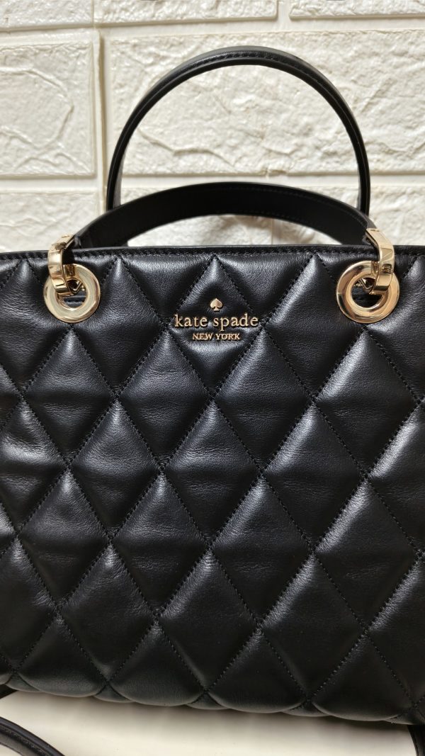 Preloved Kate Spade Carey Quilted Sullivan Satchel in Black