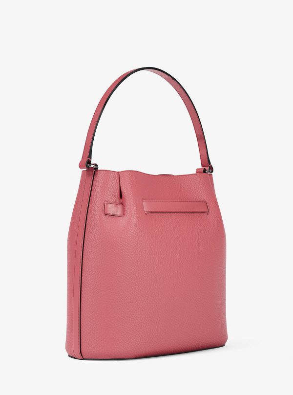 Michael Kors Outlet Carson Medium Pebbled Leather Convertible Bucket Crossbody Bag - Preorder