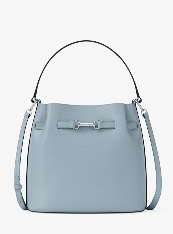 Michael Kors Outlet Carson Medium Pebbled Leather Convertible Bucket Crossbody Bag - Preorder