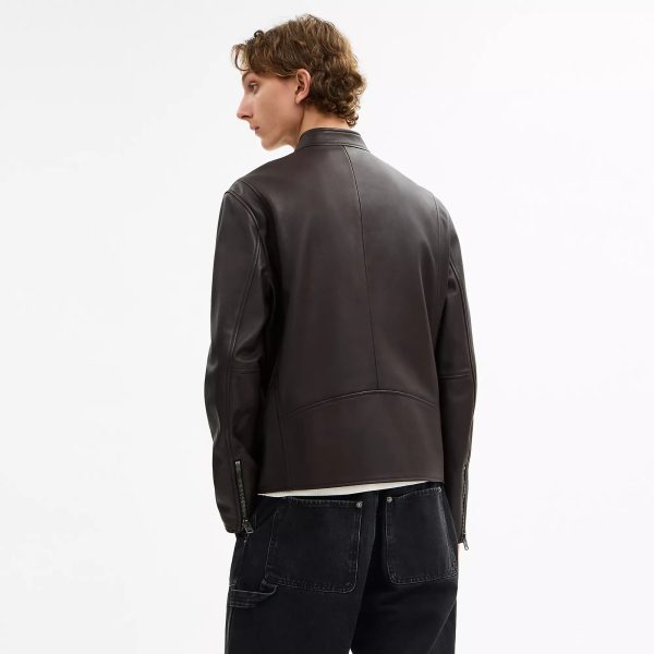 Coach Outlet Leather Racer Jacket - Preorder