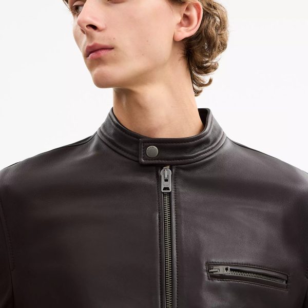 Coach Outlet Leather Racer Jacket - Preorder