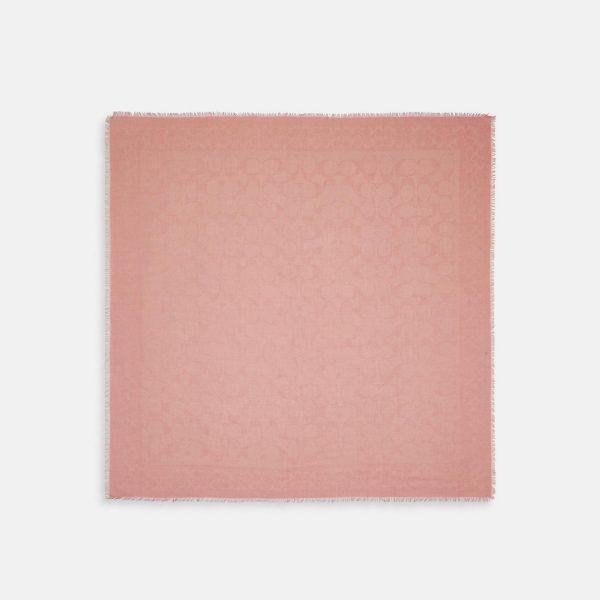 Coach Outlet Signature Oversized Square Scarf - Preorder
