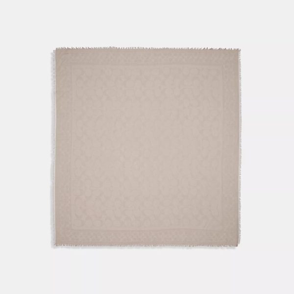 Coach Outlet Signature Oversized Square Scarf - Preorder
