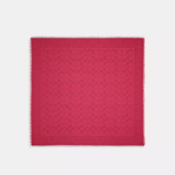 Coach Outlet Signature Oversized Square Scarf - Preorder