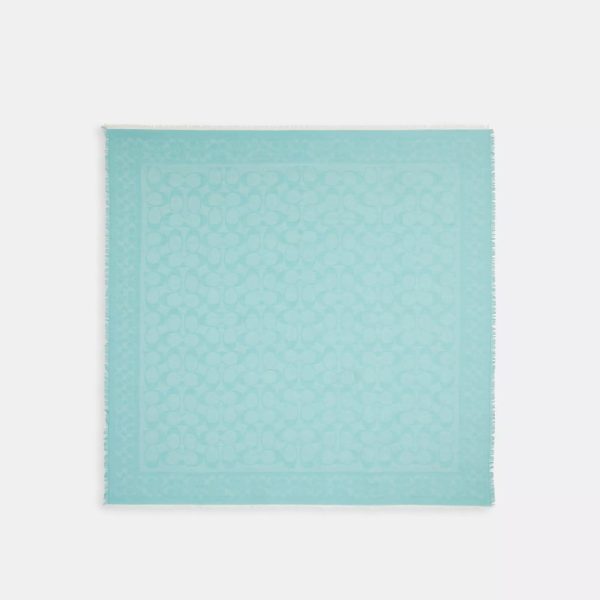 Coach Outlet Signature Oversized Square Scarf - Preorder