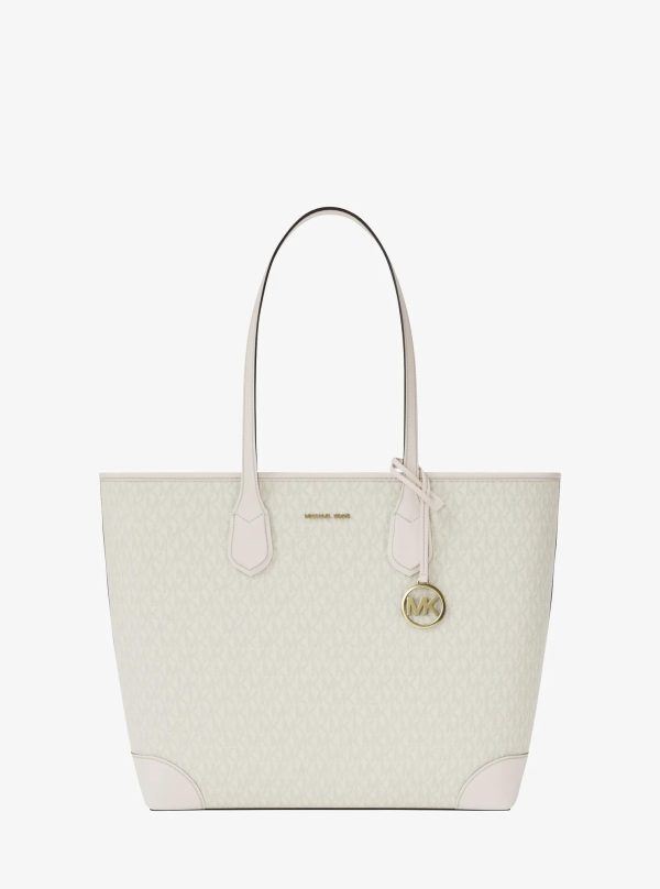 Michael Kors Outlet Eva Large Signature Logo Tote Bag - Preorder