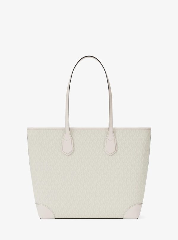 Michael Kors Outlet Eva Large Signature Logo Tote Bag - Preorder