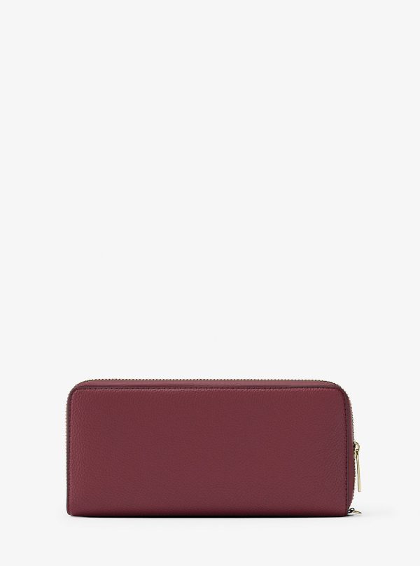 Michael Kors Outlet Jet Set Travel Large Pebbled Leather Wristlet - Preorder