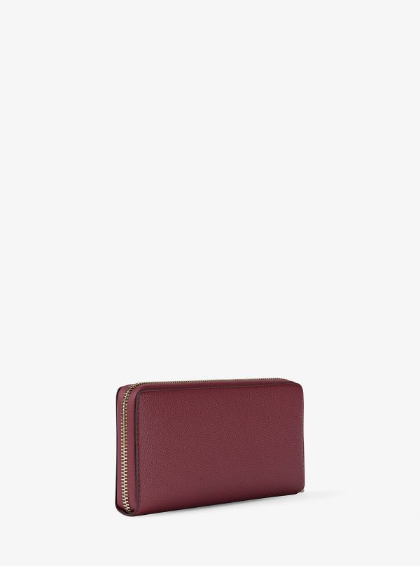 Michael Kors Outlet Jet Set Travel Large Pebbled Leather Wristlet - Preorder