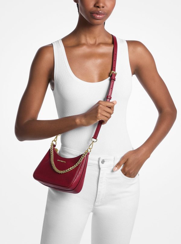 Michael Kors Outlet Jet Set Travel Pebbled Leather Convertible Crossbody Bag - Preorder